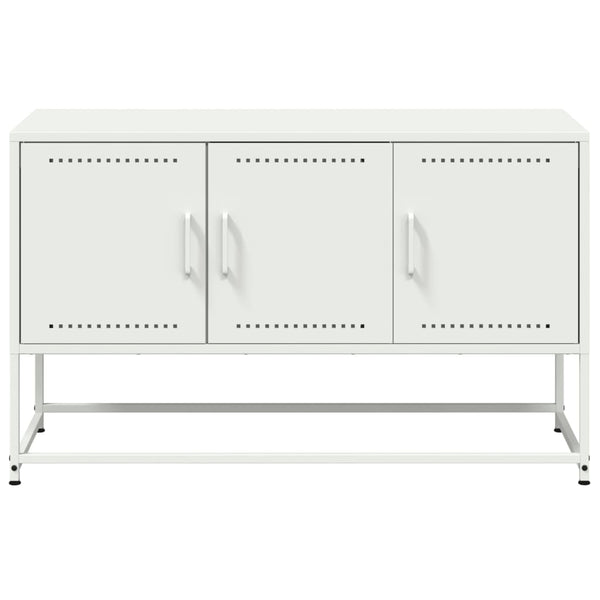 Valkoinen tv-taso Aurar 100,5x39x60,5cm (teräs)