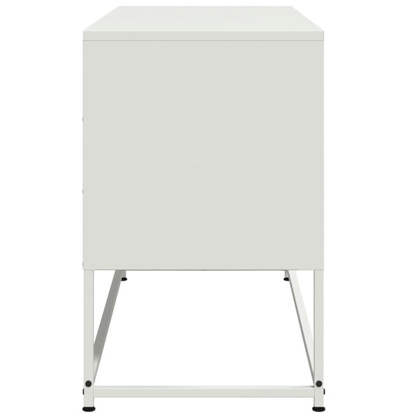 Valkoinen tv-taso Aurar 100,5x39x60,5cm (teräs)