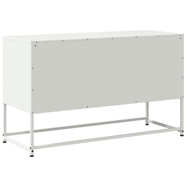 Valkoinen tv-taso Aurar 100,5x39x60,5cm (teräs)