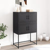 Schwarze Kommode Ronen 68,5x38,5x107cm (Stahl)