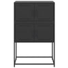 Schwarze Kommode Ronen 68,5x38,5x107cm (Stahl)