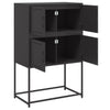 Schwarze Kommode Ronen 68,5x38,5x107cm (Stahl)