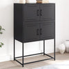 Schwarze Kommode Ronen 68,5x38,5x107cm (Stahl)