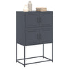 Anthrazitfarbenes Sideboard Ronen 68,5x38,5x107cm (Stahl)