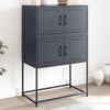 Anthrazitfarbenes Sideboard Ronen 68,5x38,5x107cm (Stahl)