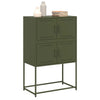 Olivgrünes Sideboard Ronen 68,5x38,5x107cm (Stahl)