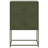 Olivgrünes Sideboard Ronen 68,5x38,5x107cm (Stahl)