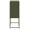 Olivgrünes Sideboard Ronen 68,5x38,5x107cm (Stahl)