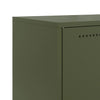 Olivgrünes Sideboard Ronen 68,5x38,5x107cm (Stahl)
