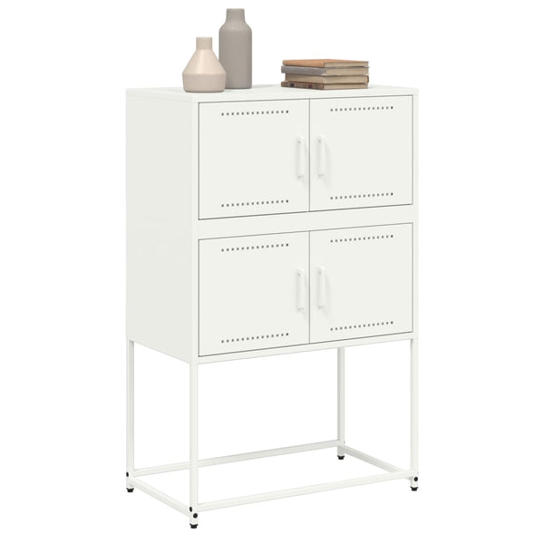Valkoinen senkki Ronen 68,5x38,5x107cm (teräs)