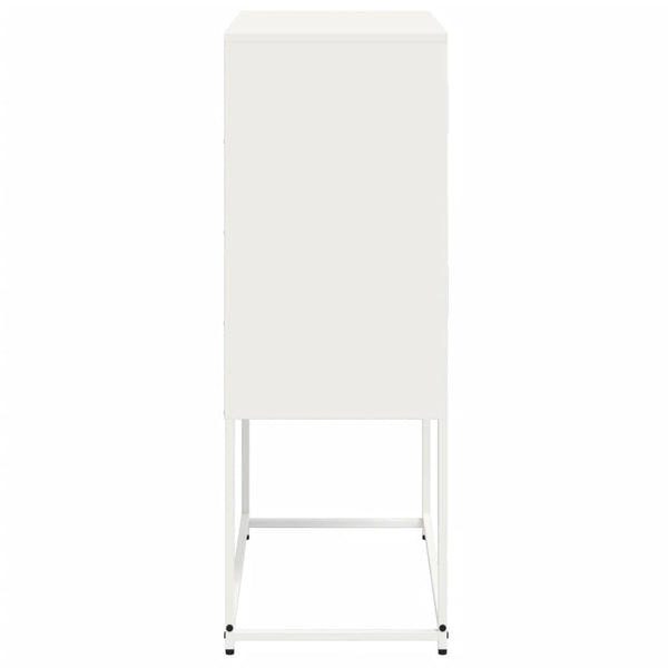 Valkoinen senkki Ronen 68,5x38,5x107cm (teräs)