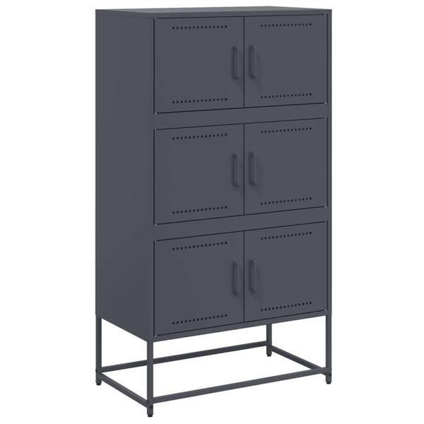 Anthrazit Sideboard Ghenadii 68,5x38,5x123,5cm (Stahl)