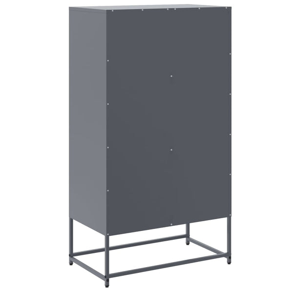 Anthrazit Sideboard Ghenadii 68,5x38,5x123,5cm (Stahl)