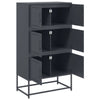Anthrazit Sideboard Ghenadii 68,5x38,5x123,5cm (Stahl)