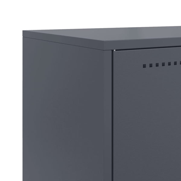 Anthrazit Sideboard Ghenadii 68,5x38,5x123,5cm (Stahl)