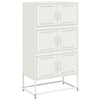 Weißes Sideboard Ghenadii 68,5x38,5x123,5cm (Stahl)