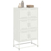 Weißes Sideboard Ghenadii 68,5x38,5x123,5cm (Stahl)