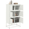 Weißes Sideboard Ghenadii 68,5x38,5x123,5cm (Stahl)
