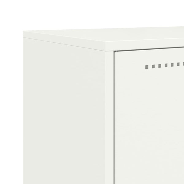 Weißes Sideboard Ghenadii 68,5x38,5x123,5cm (Stahl)