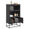 Schwarzer Schrank Binita 68,5x38,5x123,5cm (Stahl)