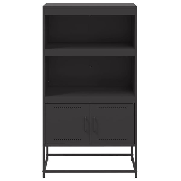 Schwarzer Schrank Binita 68,5x38,5x123,5cm (Stahl)