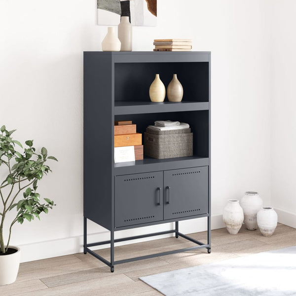 Anthrazit Schrank Binita 68,5x38,5x123,5cm (Stahl)