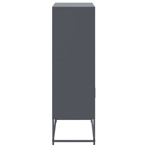 Anthrazit Schrank Binita 68,5x38,5x123,5cm (Stahl)