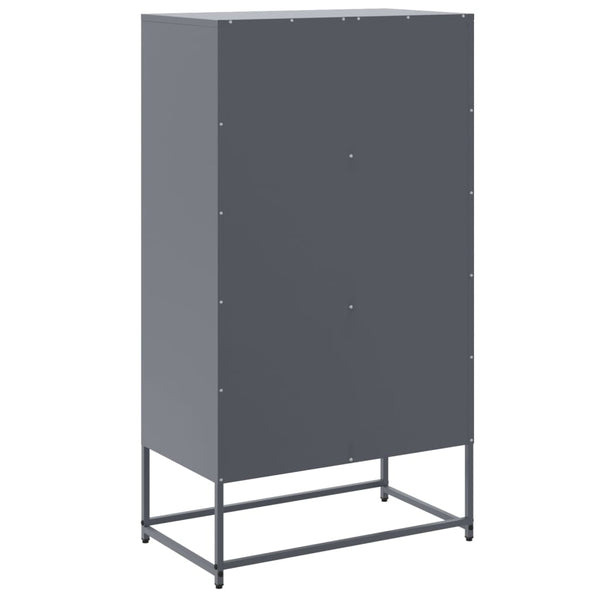 Anthrazit Schrank Binita 68,5x38,5x123,5cm (Stahl)