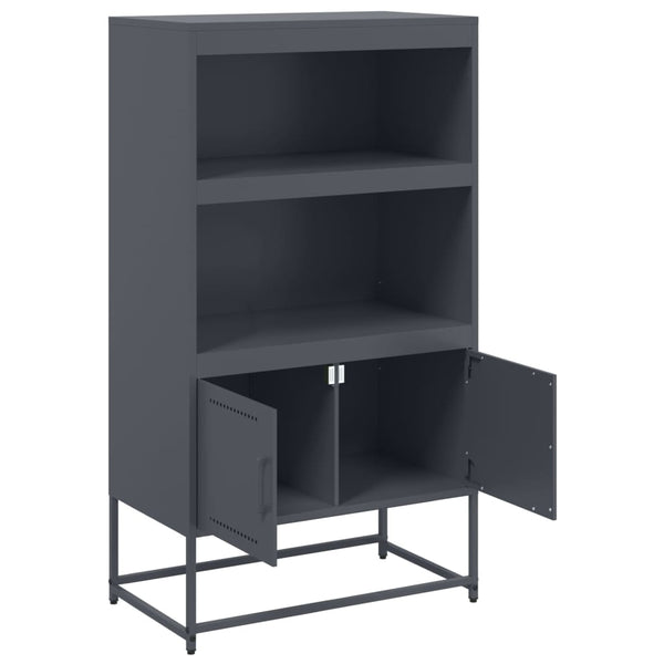 Anthrazit Schrank Binita 68,5x38,5x123,5cm (Stahl)