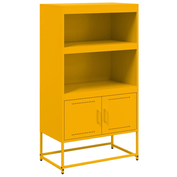 Sinapinkeltainen kaappi Binita 68,5x38,5x123,5cm (teräs)