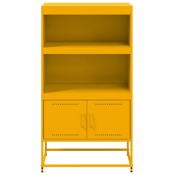 Sinapinkeltainen kaappi Binita 68,5x38,5x123,5cm (teräs)