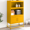 Sinapinkeltainen kaappi Binita 68,5x38,5x123,5cm (teräs)