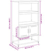 Weißer Schrank Binita 68,5x38,5x123,5cm (Stahl)