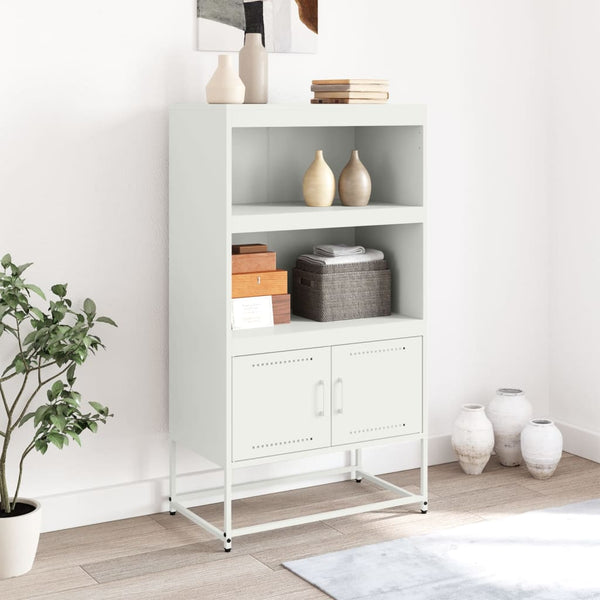 Weißer Schrank Binita 68,5x38,5x123,5cm (Stahl)