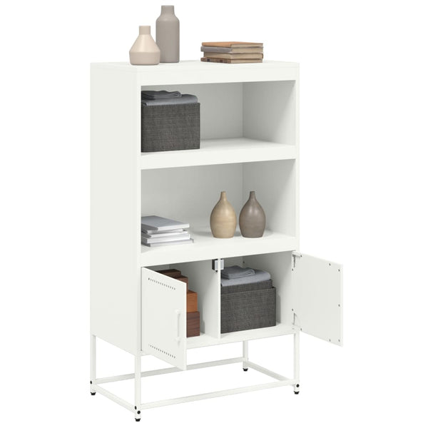 Weißer Schrank Binita 68,5x38,5x123,5cm (Stahl)