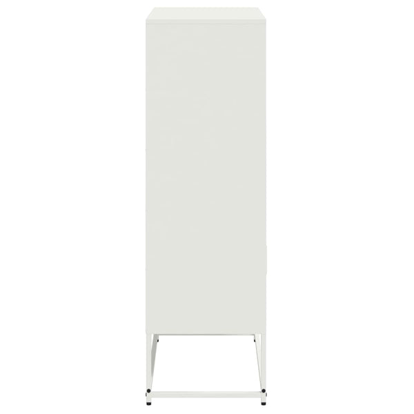 Weißer Schrank Binita 68,5x38,5x123,5cm (Stahl)