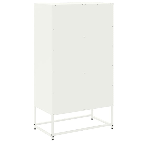 Weißer Schrank Binita 68,5x38,5x123,5cm (Stahl)