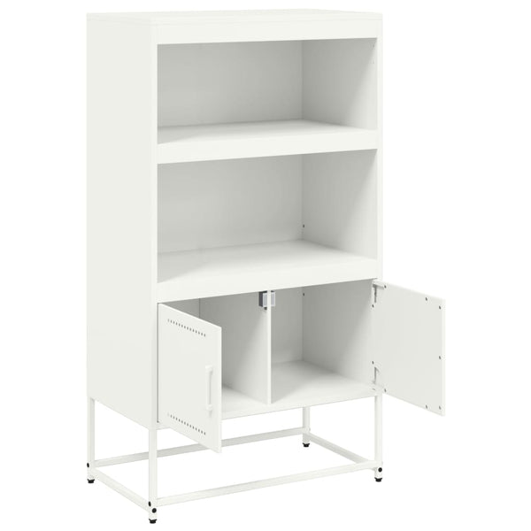 Weißer Schrank Binita 68,5x38,5x123,5cm (Stahl)