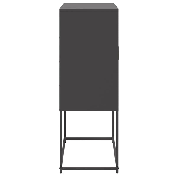 Schwarzer Schrank Arola 68,5x38,5x107cm (Stahl)