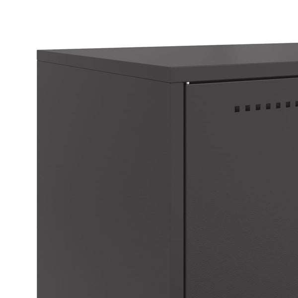 Schwarzer Schrank Arola 68,5x38,5x107cm (Stahl)