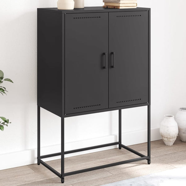 Schwarzer Schrank Arola 68,5x38,5x107cm (Stahl)