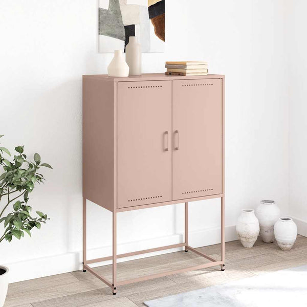 Pinkfarbener Schrank Arola 68,5x38,5x107cm (Stahl)