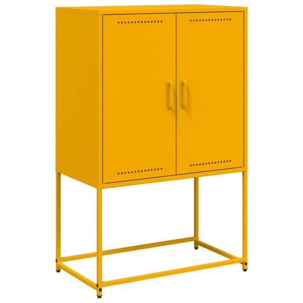 Sinapinkeltainen kaappi Arola 68,5x38,5x107cm (teräs)