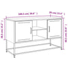 Schwarzes TV-Möbel Gieta 100,5x39x60,5cm (Stahl)