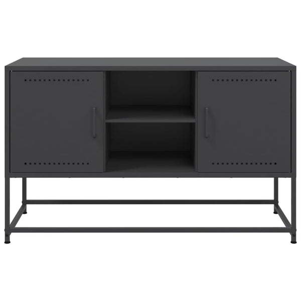 Schwarzes TV-Möbel Gieta 100,5x39x60,5cm (Stahl)