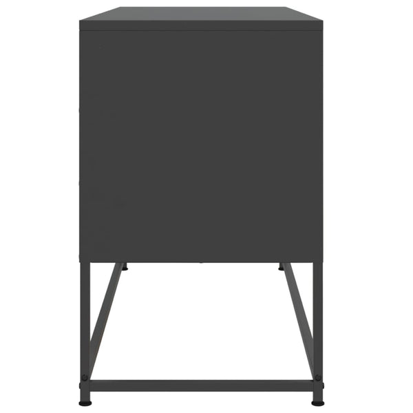 Schwarzes TV-Möbel Gieta 100,5x39x60,5cm (Stahl)