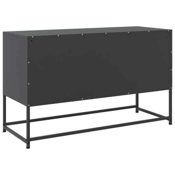 Schwarzes TV-Möbel Gieta 100,5x39x60,5cm (Stahl)