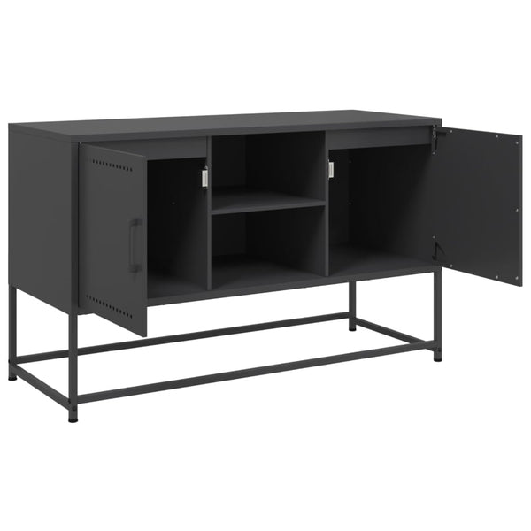 Schwarzes TV-Möbel Gieta 100,5x39x60,5cm (Stahl)