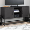 Schwarzes TV-Möbel Gieta 100,5x39x60,5cm (Stahl)