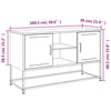 Weißes TV-Lowboard Gieta 100,5x39x60,5cm (Stahl)